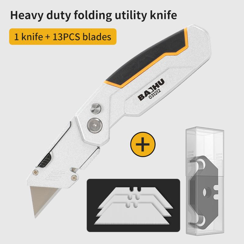 Multifunktions-Universalmesser Tragbares Tapeziermesser Faltbares scharfes Hochleistungsstahlmesser Professionelles Elektrikermesser