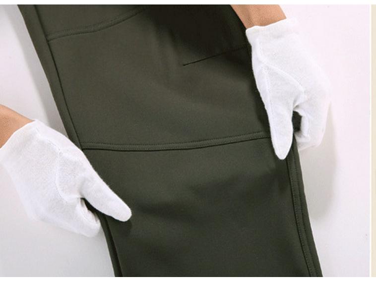 New Winter Softshell Fleece-Lined Waterproof Couples' Hiking Pants, Windproof, Plus Size for Men and Women