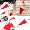 Creative Dinner Tableware Holder Christmas Hat Silverware Cutlery Bag Spoon Fork Bags