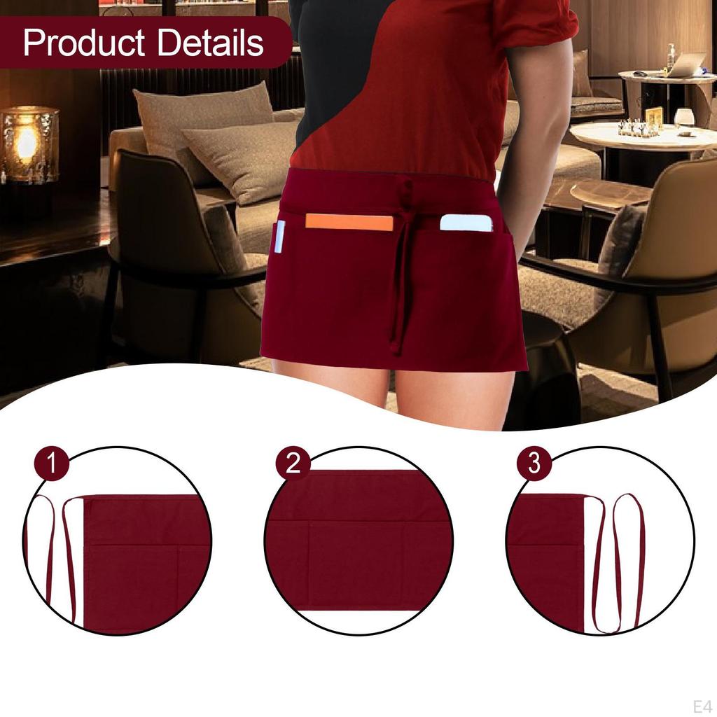 Apron, Waiter's Half Work Catering Apron. Made of Polyester with