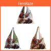 Large Cotton Knitted Tote Bag With Double Shoulder Straps For Daily Shopping And Leisure