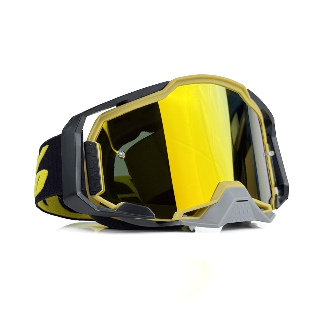 MX Goggles - Motocross Glasses with UV Protection, Anti Fog & Anti Slip for Off-Road Riding, Mountain Bike and Cycling