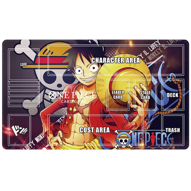 Diy One Piece Portgas Ace Card Battle Mat OPCG Luffy Single Player Board Game Card Battle Table Mat Gift Toys