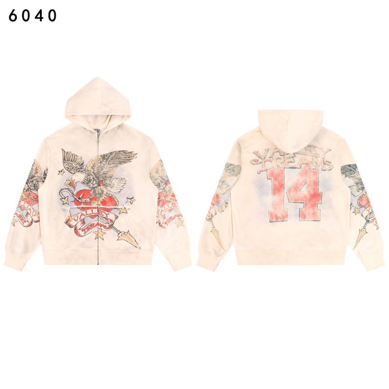 Vintage Washed Distressed Hoodie Denim Pants Set Mens Streetwear Oversized Cotton Sweatshirt Casual Outfit