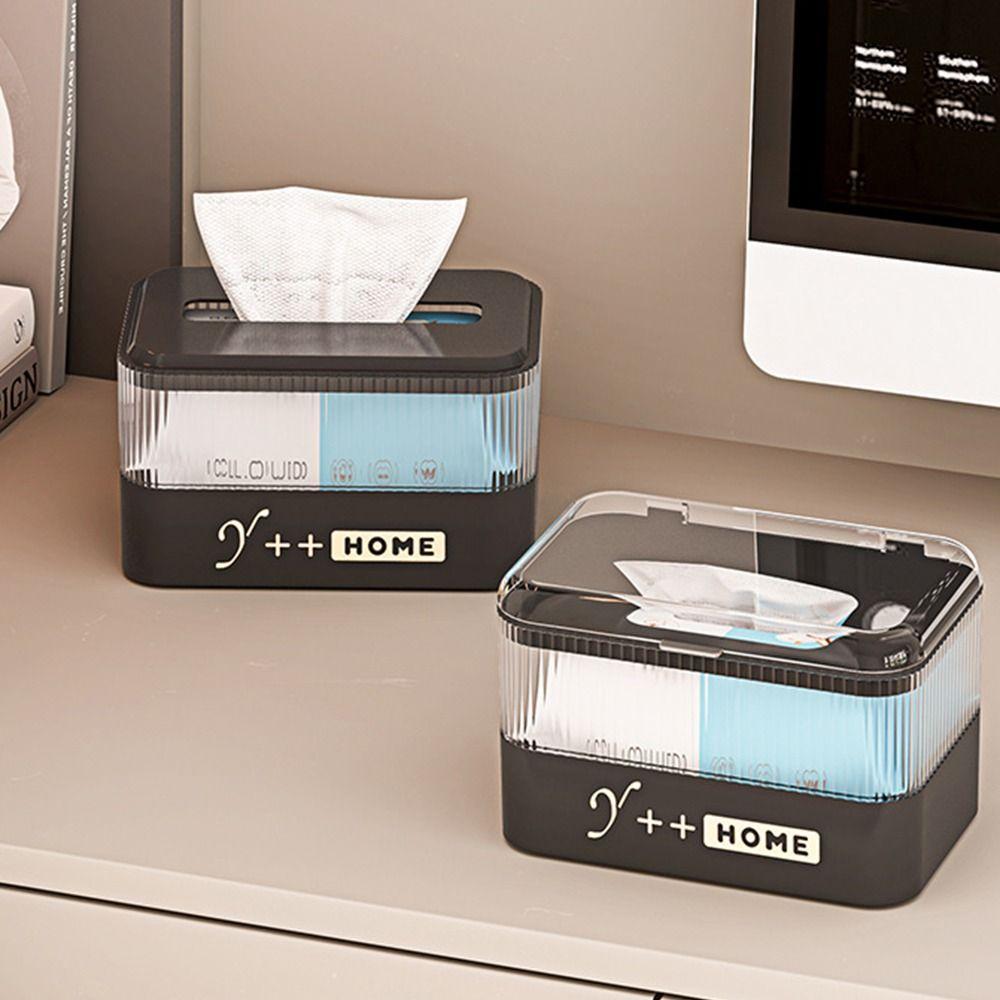 

Plastic Paper Towel Holder Creative Wet Wipe Storage Box Gift Napkin Storage Case Household Tissue Box-White