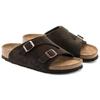 Birkenstock Zrich Soft Footbed Suede Leather Narrow Fit 'Mocha' 1009531