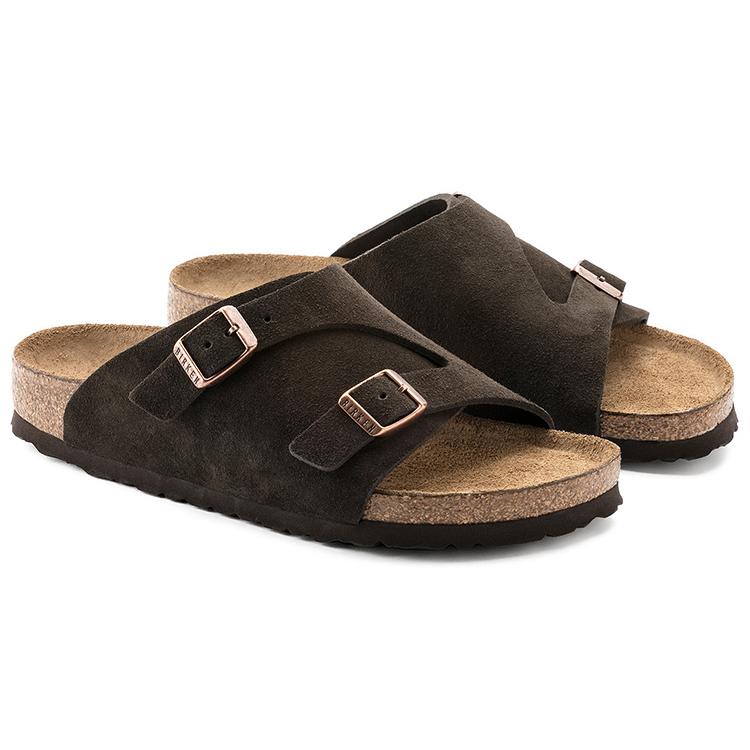 Birkenstock Zrich Soft Footbed Suede Leather Narrow Fit 'Mocha' 1009531