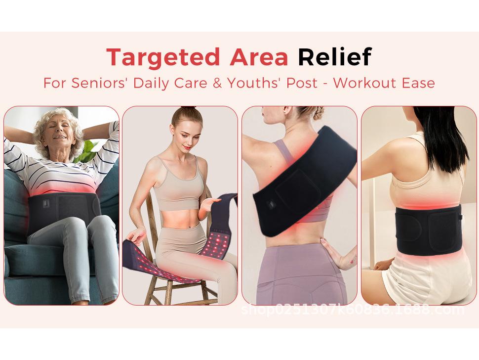 Red Light Infrared Therapy Waist Belt for Back Pain Relief
