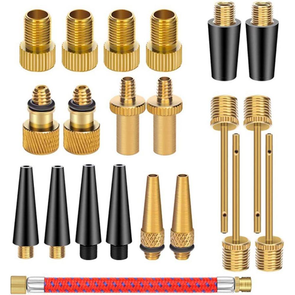 Air Nozzle Presta Schrader Valve Pump Needle Valve Adapter Tools  Gym Balloon
