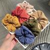 Mno Solid Color Tripe Hair Band Hair Accessory Tripe String Scrunchie Elastic Velvet Spring Mink Ribbon