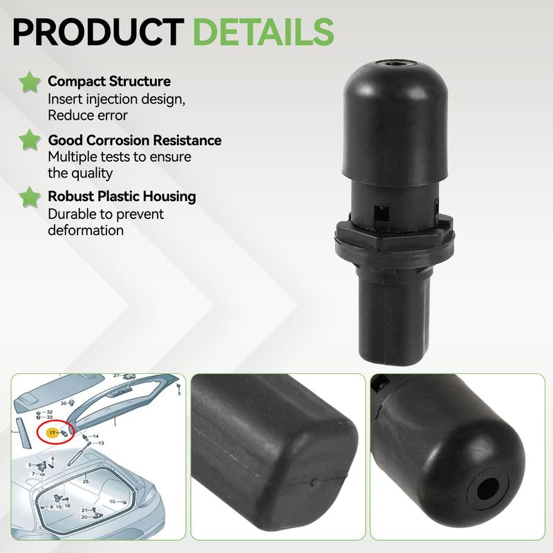 Cushion Rubber Stop Trunk Lids Adjustable Buffer Block Accessories 1K8827761D For VW Scirocco 2009-14 Rear Boot Tailgate Cushion