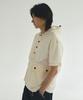 ECORR Nylon Hooded Short Sleeve Pullover_Ivory