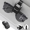 Carbon Fibre Car Sun Visor Glasses Clip Sunglasses Bracket For Mercedes Benz AMG Class A W222 W204 W214 CLS CLE CLA Accessories K5