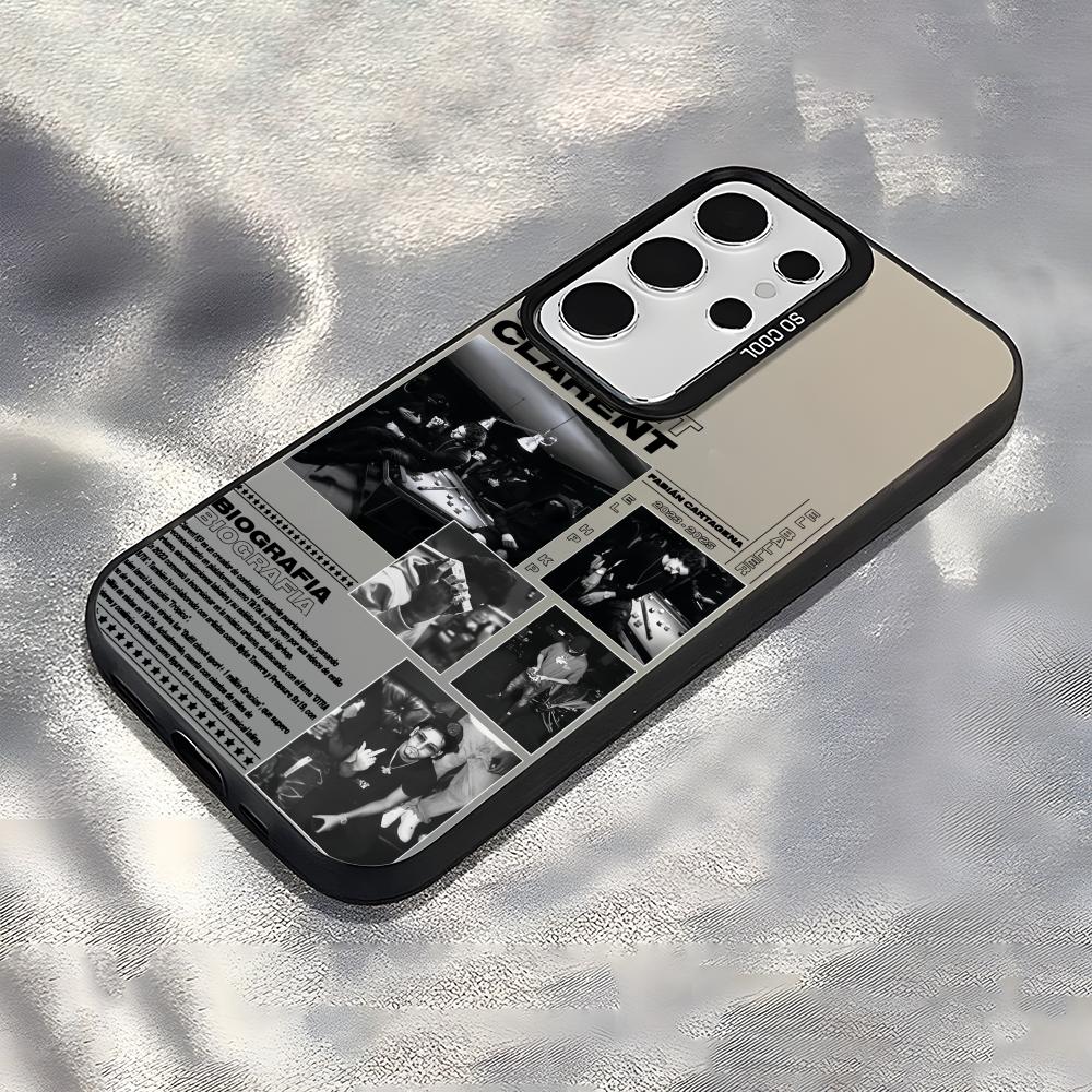 C-Clarent Scat Pack Phone Case For Samsung Galaxy S25 Edge S24 S23 S22 S21 S20 Ultra Funda Silicone Silver Cover