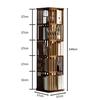 Étagère rotative - Divit DR16 - 5 niveaux - Rotation 360° - Beige - 37x37x148 cm