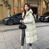 Winter Loose Puff Hooded Cotton Clothes Long Knee Down Cotton Clothes Women's Bread Clothes Simple Coat