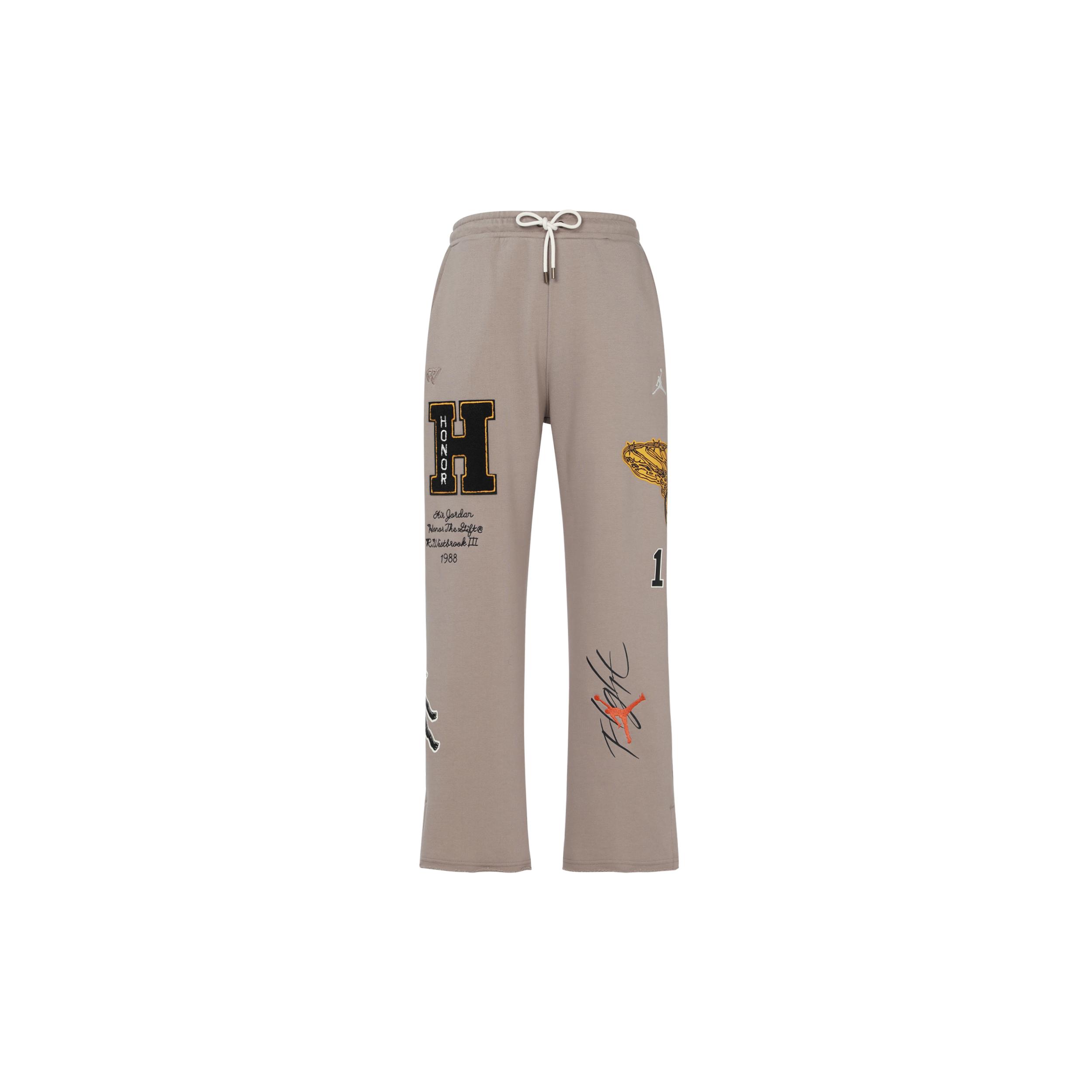 Jordan Knitted Sweatpants Asia Version Men s Gray DX6242-087- S