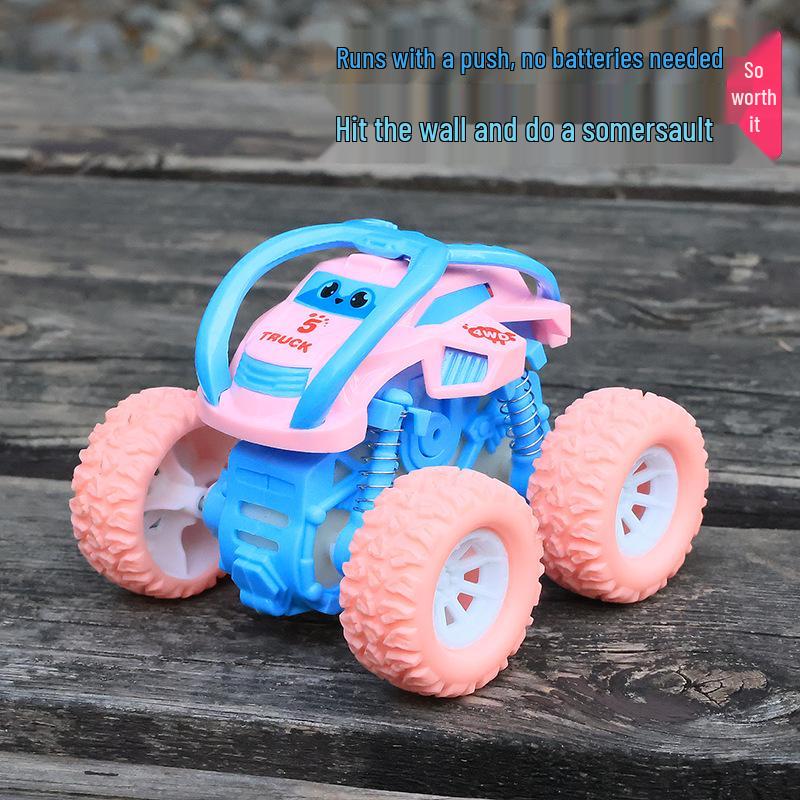 Macaron Inertial Tumbling Off-Road Toy Car for Kids