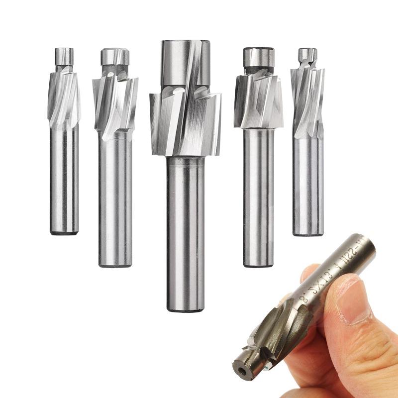 HSS Flat Countersink Drill Bit Set Designed for M3 M5 M6 M8 M10 Threads on CNC Milling and Engraving Machinery