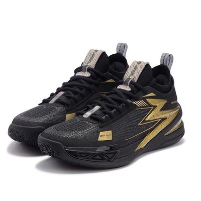 361 BIG3 5.0 Pro Basketball Shoes Men's Low Top Obsidian Black/Crown Gold 672431122-2
