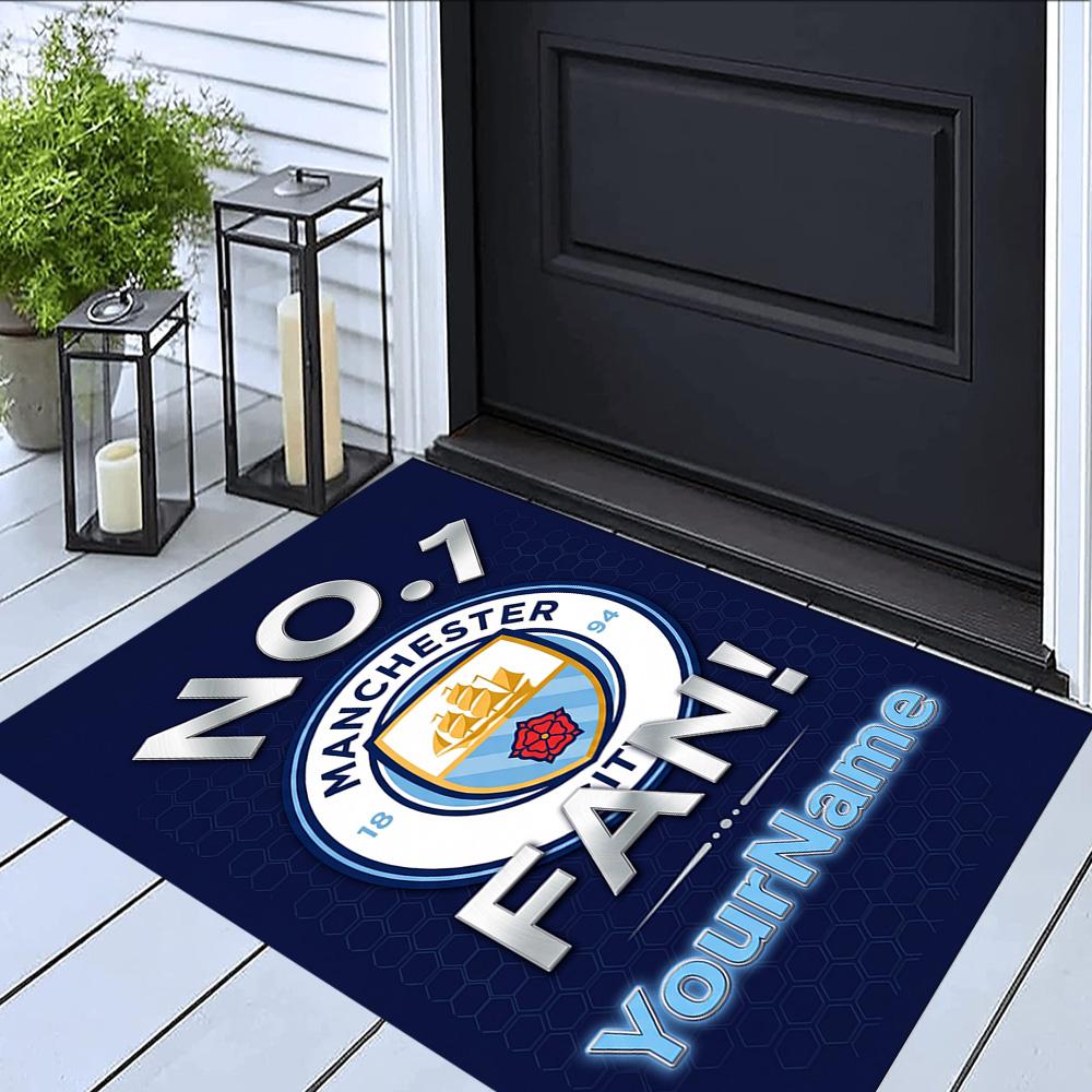 Manchester-stad (19) Personaliseer uw naamkleed, bureaustoelkussen, cadeau voor thuis, slaapkamer, woonkamer.
