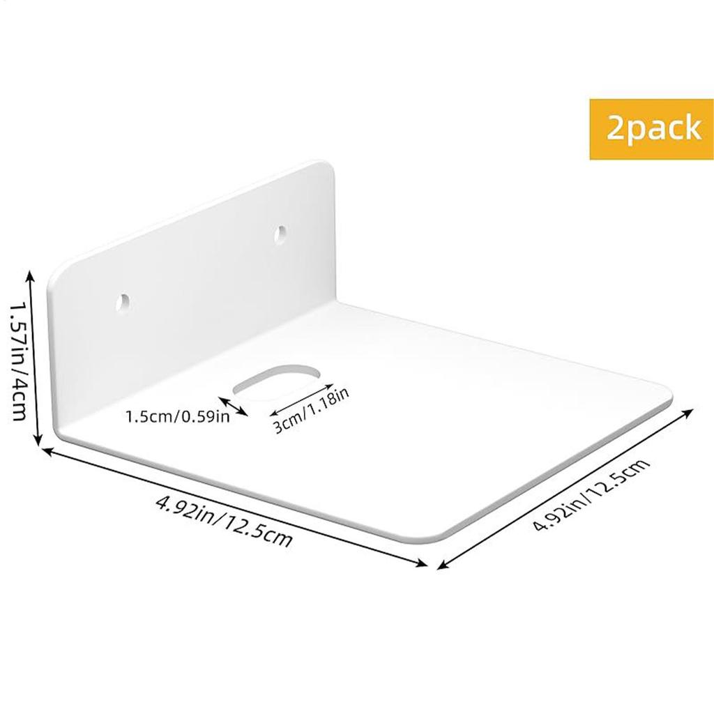 Camera Shelf Wall Mount 2 Pieces Small Security Camera Stand Home Organization For Nursery Bedroom Kitchen Living Room Phone