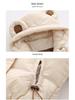 Infant Cotton-Padded Jacket with Fur Collar for 1-2 Year Olds