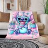 1pc Stitch Printing Blanket - Soft, All-Season Throw for Office Blanket, Personalized Gift with Adorable Cartoon Design
