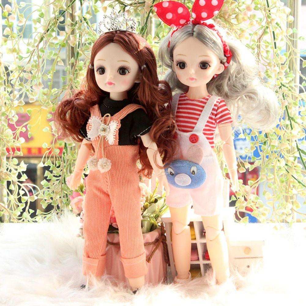 Dress Up 30cm Anime Bjd Doll Spherical Joint 30cm Articulated Toys 1/6 Bjd Dolls  Kids Toy