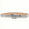 Women's Rhinestone Crystal Belt: Sparkling Diamond Leather Accessory
