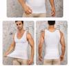 Men's Mesh Shaping Vest BX09: Breathable Chest Binder, Tummy Control, Back Support, Sporty.