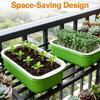 2Pcs High Ventilation Germination Tray Double Layer Grow Nursery Plate  Household Cultivation