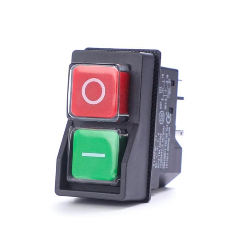 4/5Pin Starter Safety Switches Electromagnetic Push Button Switches for Machine Tool Equipment Waterproof Switches