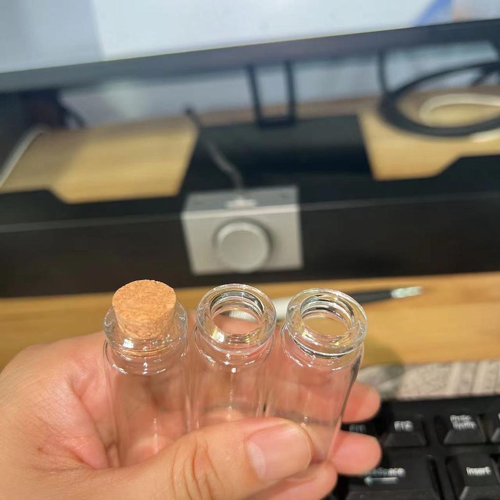 50 Pcs 12ml 15ml 20ml 25ml 30ml Decor Glass Bottles With Cork 22×60mm Diy Crafts Tiny Glass Jars Test tube Mini Vials Wish Gift