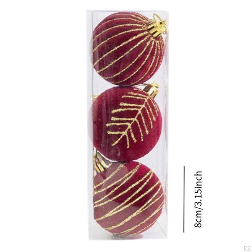 3 Pack of Xmas Tree Hanging Ornaments for Celebrations And Events