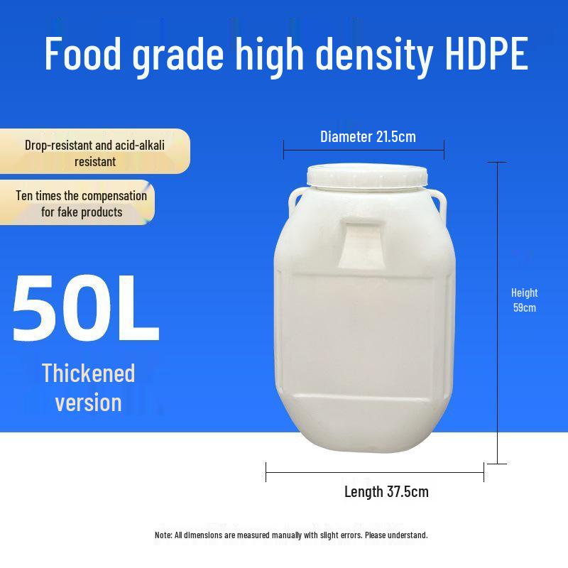 Multifunctional Square Food Grade Plastic Bucket: Composting, Water Storage, Fermentation, Oil Drum, Honey Seal, Chemical Use.