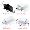 1/2 Pièces Boîtier d'Étanchéité pour Entrée de Câble de Panneau Solaire à Trou Unique/Double en ABS Boîtes de Jonction d'Étanchéité Imperméables Accessoires pour Camping-car