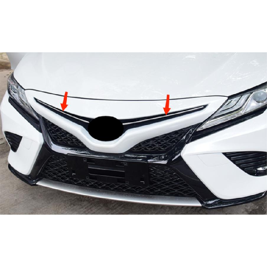 Steel Front Center Hood Grille Lid Cover Trim For 2018- Toyota Camry  SE/XSE