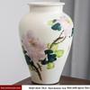 Hand-painted Peony Ceramic Vase for Hydroponic Flower Arrangement