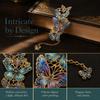Creative Metal Butterfly Bookmark Chinese Style Decorative Bookmark  Reading Accessory