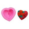 Handmade Diy Creative Rose Love Shape Silicone Mold Romantic Valentine's Day Chocolate Candy Molds Cake Decor Candle Mould