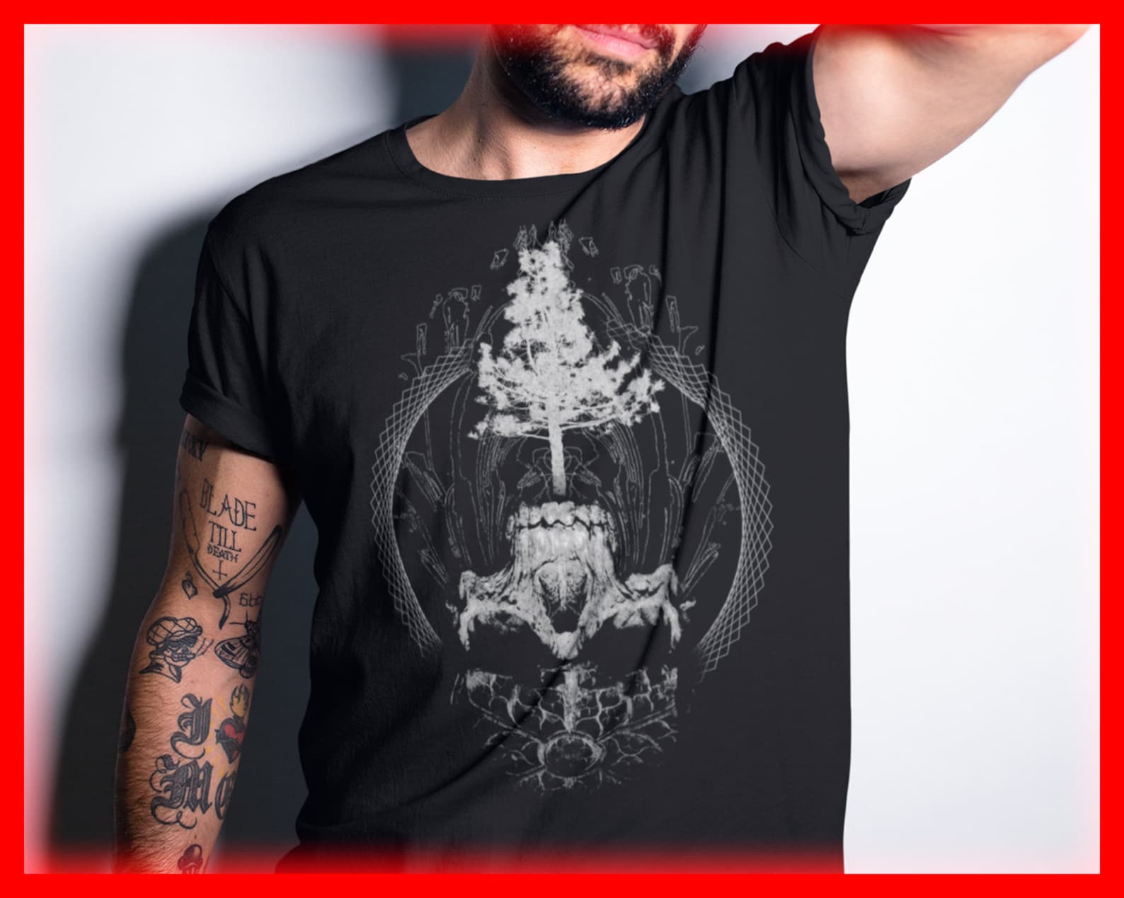 Yggdrasil T-Shirt: Norse Tree of Life, Skull Pagan Design 3XL