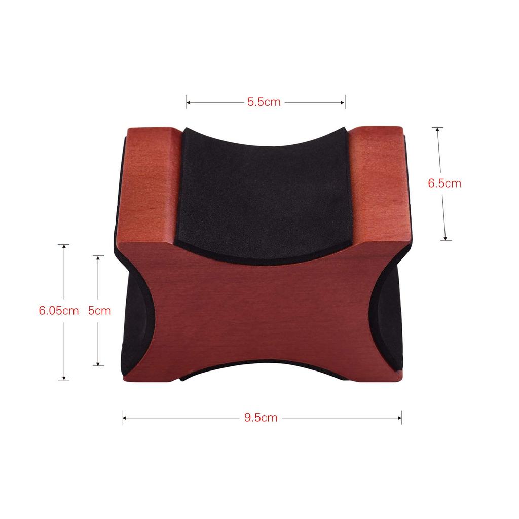 Tickas Guitar Neck Rest Support Pillow, Mahogany Material, 2-Height, for Electric, Acoustic Guitar, Bass, Mandolin Tools