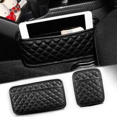 Multifunction Car Organizers Pocket Bags For Car Storage Box Collecting Bag For Cards Phone Key Sticky Pouch In Car Interior
