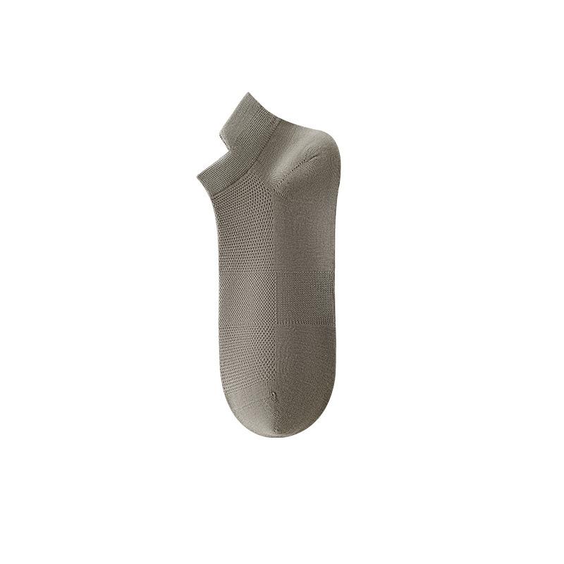 Men's Spring and Summer Thin Ear Lifting Sports Antibacterial Deodorant Sweat Absorber Cotton Mesh Boneless Socks