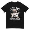 Pug Dog Cute But Dangerous Funny Cotton T Shirt Lover