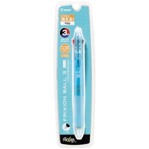 Pilot 3-color Ballpoint Pen That Disappears When Rubbed Frixion Ball 3 Slim 0.38 Pearl Blue PLKFBS60UFPL