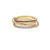 Stackable Zircon Rings Set High Quality Versatile Creative Womens Finger