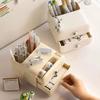 Mini Desktop Storage Box Students Simple Stationery Drawer with Pen Holder Children's Desk Sundries Hair Accessories Organizer