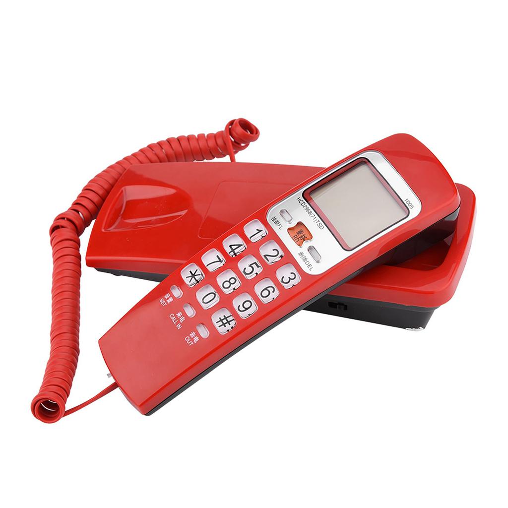 FSK DTMF Caller ID Telephone Corded Phone Desk Put Landline Fashion Extension Telephone for Home